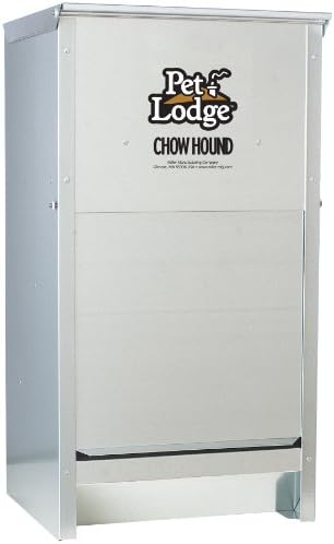 Little Giant Galvanized Steel Chow Hound Dog Feeder, 25Lb