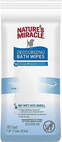 Nature's Miracle Deodorizing Bath Wipes for Dogs